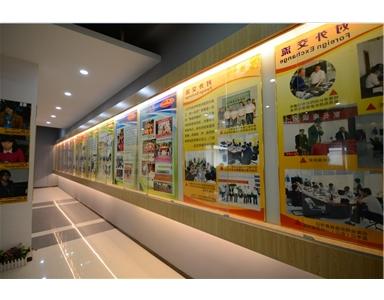 The long corridor of the school history Hall